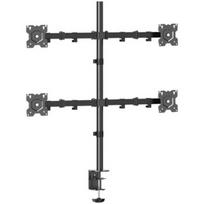 ONKRON Quad Monitor Stand for 13 to 34-Inch LCD LED OLED Screens up to 8 kg, Black