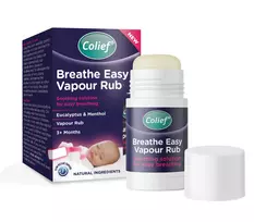 Colief BREATHE EASY VAPOUR RUB raminantis balzamas lengvam kvėpavimui, 30 g