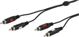 Vivanco cable 2xRCA - 2xRCA 1.5m, KAPVVVVVA2RCA15MMK