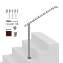 Nerūdijančio plieno turėklai laiptams, 80 cm