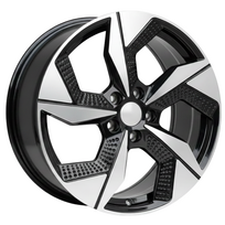 R19x8J 5X114.3 ET50 CB-67.1 Black polished with powder coating