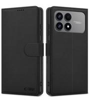 Juodas atverčiamas dėklas Xiaomi Poco F8 Pro telefonui "Tech-Protect Wallet"