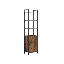 Knygų lentyna 40 x 159,5 cm, vintažinė ruda–juoda