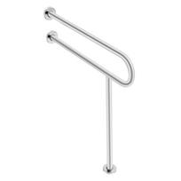 Tualeto turėklas su atrama 80 cm plieninis