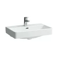 Laufen Pro S - Compact praustuvas, 60x38 cm, 1 skylė maišytuvui, baltas H8189590001041
