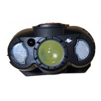 Mažas įkraunamas žibintuvėlis ant galvos 1W LED+4smd diodai, judesio daviklis, raudona šviesa