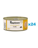 APPLAWS Kitten Chicken Breast drėgnas kačiukų maistas su vištiena drebučiuose 24x70 g