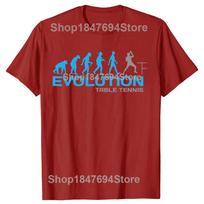 Funny Evolution Table Tennis Ping Pong Game Player T Shirts Graphic Cotton Streetwear Short Sleeve Birthday Gifts Summer T-shirt S