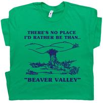 Juokingi marškinėliai Beaver Valley Įžeidžiantis pasakymas Naujovė Seksas Nešvarus Grubus Nepadorus Vyriški 4XL