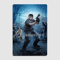 Retro Resident Evil 4 Leon Klasikinis Plakatas Metalo Ženklas Plakatai Automobilių Klubo Baro Interjeras Miegamojo Sienos Menas Namų Dekoras Kambario Dekoras 20x30cm（7.8x11.8inch）