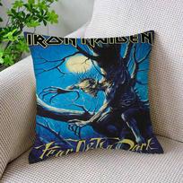 Klasikos Juosta I-Iron M-Maiden Pagalvių Užvalkalai Animacinis Sofa Dekoratyvinis Namų Dvipusis Spausdinimas Trumpas Pliušas Mielas Pagalvės Užvalkalas 12x12Inch