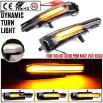 Skirta Volvo XC90 XC60 V90 S90 LED šoninio sparno galinio vaizdo durų veidrodėlio kartiklis dinaminis posūkio signalo indikatorius 31385685