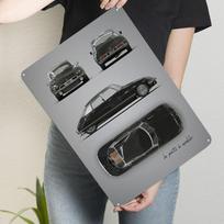 Citroen DS Metaliniai ženklai Automobilio plakatas Žaidimų kambario dekoracija Individualus skardos ženklas Sienų meno dekoravimui Freskų menas Retro dekoras 20x30cm（7.8x11.8inch）