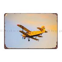 „Antonov An2“ biplano skraidantys metaliniai ženklai kino dekoravimui, baro urvo dizainerio klasikinis skardinis ženklo plakatas 20x30cm（7.8x11.8inch）
