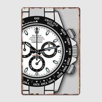 Daytona Panda Chronograph ikoniškas LAIKRODIS Laikrodžiai Stilius Metalinis Ženklas Plakatas Individualus Klubo Skardos Ženklas Vidaus Namų Sienų Dekoras Kambario Dekoras 7.9x11.8In(20x30cm)