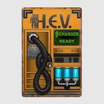 Half Life - HEV įkroviklis Retro plakatai Metalo ženklas Individualus virtuvės skardinis sienos interjeras Svetainės dekoras Namų dekoras 20x30cm（7.8x11.8inch）