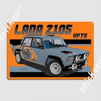 Lada 2105 Vfts Metalinis ženklas Sieninė lentelė Klubas Baras Sukurti Klubo vakarėlį Skardinis ženklas Plakatas 20x30cm