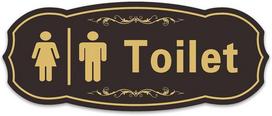 Tualeto informacinis ženklas Dmytop, 22 x 9 x 0,3 cm
