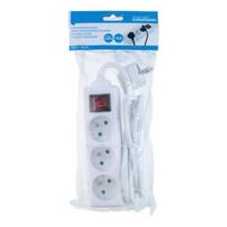 GRUNDIG maitinimo ilgintuvas su 3 lizdais, 1,5 m, su jungikliu