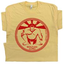 Japonijos Sumo imtynių T MARŠKINĖLIAI Japonijos menas kovos klubas retro sporto salė WWF Karate Kid T 2XL