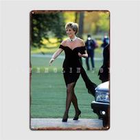 Velso Princesė Diana Keršto Suknelė Metalo Ženklas Sienų Dekoras Urvas Baras Baras Spausdinimas Skardos Ženklas Plakatas 20x30cm（7.8x11.8inch）