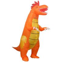 Kriauklės Drakono pripučiamas kostiumas, suaugusiems 150-190cm oranžinė