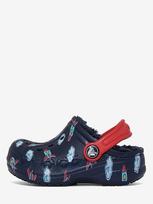 Crocs™ šlepetės vaikams Baya Lined Printed Clog Kid's, mėlynos, 207653 201444, 25