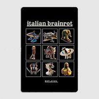 Italian Brainrot Characaters Classic Poster Metal Sign Posters Bar Interior Bedroom Pub Wall Art Home Decor Room Decoration 20x30cm（7.8x11.8inch）