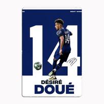 Désiré Doué Futbolo Sporto Žaidėjas Retro Plakatai Metalinis Ženklas Pritaikomas Garažo Vidaus Sienos Kambario Dekoras Skardinis Vintažinis Namų Dekoras 20x30cm（7.8x11.8inch）
