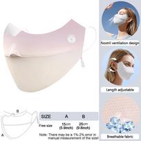 Loogdeel UPF50+ Apsauga nuo saulės Ledo šilkas 3D veido kaukė Moterims Dviračių sportui Anti-UV Kvėpuojantis Bandana Medžioklei Bėgimui Sportinė kaukė Šalikas