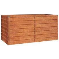Aukštas sodo Lovelis，Gėlių dėžė，Gėlių vazonas, rūdžių, 160x80x77cm, Corten plienas CFE80700