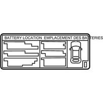 Toyota Prius Prime 2017 2022 Baterijos Etiketas Originalus G927547180