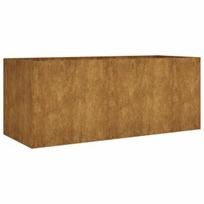 Aukštas sodo Lovelis，Gėlių dėžė，Gėlių vazonas, 200x80x80cm, Corten plienas CFE74439