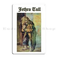 Jethro Tull marškinėlis Aqualung Metalinė plokštė Plakatas Kino garažas Kino salės sieninė plokštė Sukurti skardinis ženklas Plakatas 20x30cm（7.8x11.8inch）