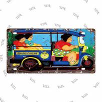 Tailandas Miestas Metalo Ženklas Skardos Plakatas 30X15CM Vintažinė Plokštelė Turistiniai Suvenyrai Sieninis Baras Namų Dekoras Dovana Pritaikomas DC-0314A 15x30cm(5.9x7.8inch)