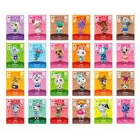 24 vnt. Animal Crossing ir žaidimo mielos kortelės Kištuko savybės Greita reakcija Animal Crossing
