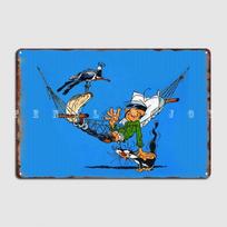 Gaston Lagaffe Guust Flater Metalinė Plaketė Plakatas Kino Virtuvės Klubas Baras Spausdinimas Sieninė Plaketė Skardinis Ženklas Plakatas 20x30cm（7.8x11.8inch）