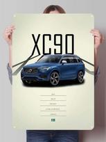 Volvo Metaliniai Ženklai Klasikinių Automobilių Plakatai Namų Dekoras Individualus Skardos Ženklas Garažo Sienos Meno Dekoras Kambario Ornamentai Retro 20x30cm（7.8x11.8inch）