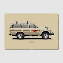 Retro Land Cruiser Fj 60 High Roof Tan Color Metal Sign Cinema Garage Design Wall Decor Party Tin Sign Poster Vintage Home Decor 20x30cm（7.8x11.8inch）