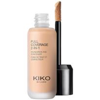 Kiko Milano Full Coverage 2 In 1 Foundation & Concealer makiažo pagrindas ir maskuoklis viename, atspalvis WR30 Warm Rose, 25 ml