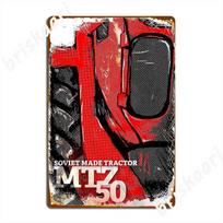Mtz 50 Traktorius Iš Socializmo Metalo Iškabos Klubas Klubas Baras Individualizuotos Plokštelės Skardinė Iškaba Plakatai 20x30cm