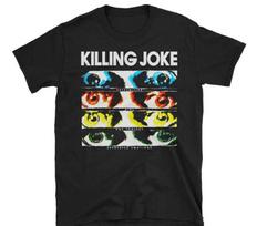 Killing Joke Medvilniniai Juodi Trumpomis Rankovėmis Marškinėliai Visų Dydžių Unisex 4XL