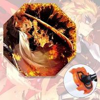 Demon Slayer Katana Skėtis Anime UV Apsauga Skėtis nuo Lietaus Kyoujurou Tikra Japoniška Katana Samurajaus Kardas Ilgas Skėtis Dovana IRON&8K black