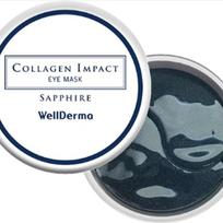 Akių kaukė WellDerma Collagen Impact Sapphire, Drėkinanti ir stangrinanti paakių priežiūra