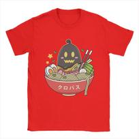 Krobus Ramen Stardew Valley T Shirts Men's Pure Cotton Casual T-Shirt Crew Neck Game Anime Tees Short Sleeve Clothes Plus Size S