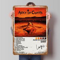 Alice in Chains - Dirt Albumo Viršelis Skardinės Plakatas Muzikinis Plakatas Dekoras Svetainės Dekoras Baro Daiktai Kambario Dizainui Meninė Sieninė Tapyba 20x30cm（7.8x11.8inch）