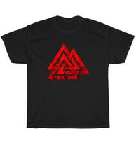 Valknut Symbol Nordic Viking Odin Sign Wicca Norse Mythology T-Shirt Unisex Gift 3XL