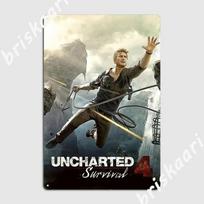 Uncharted Metalinė Plokštelė Plakatas Sienos Dekoras Kino Sienelė Svetainė Klasikinis Skardinis Ženklas Plakatas 20x30cm