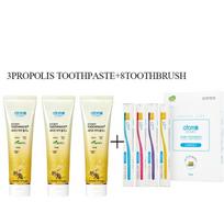Atomy dantų pasta propolis 200g+Atomy dantų šepetėlis 8ea rinkinys 3PCS+toothbrush