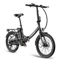Fafrees F20 Lengvas Sulankstomas Patogus Elektrinis Dviratis 250W 36V16.75Ah Visureigis Elektrinis Dviratis Lauko Ebike Suaugusiems juoda